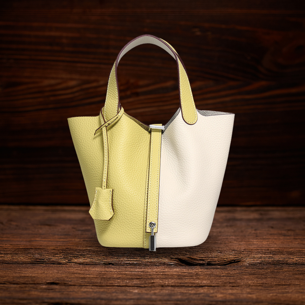 BERK | Duo-Tone Tasche aus echtem Leder
