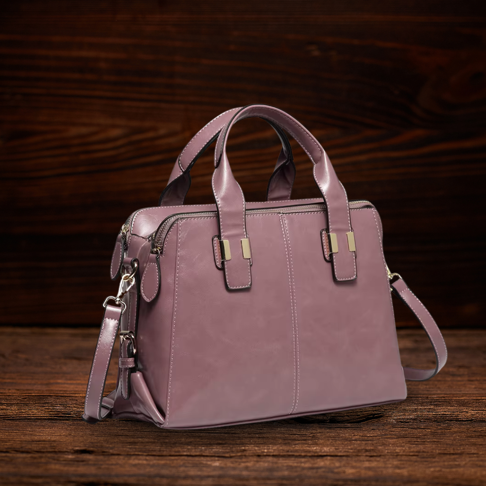 BERK | Klassische Zwei-Wege-Tasche aus echtem Leder