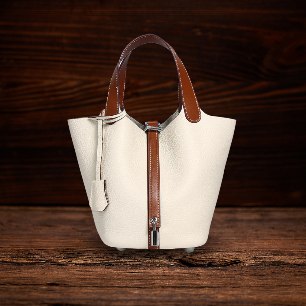 BERK | Duo-Tone Tasche aus echtem Leder