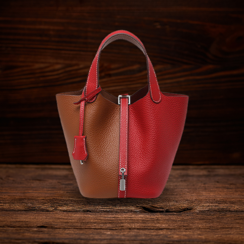 BERK | Duo-Tone Tasche aus echtem Leder