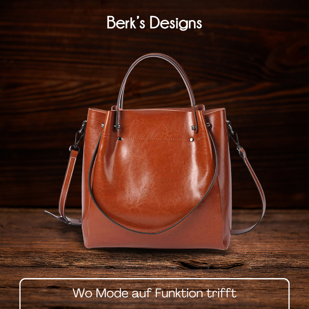 BERK | Elegante Zwei-Wege-Tasche aus echtem Leder