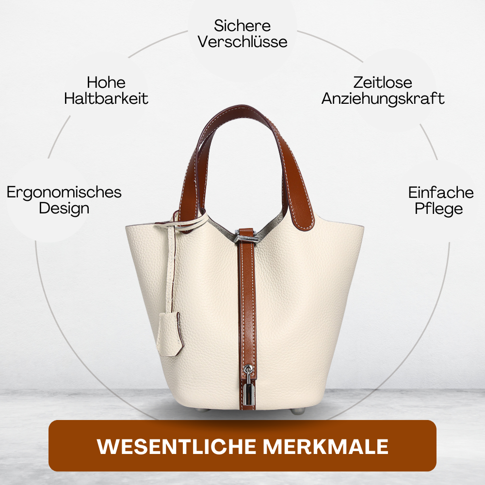 BERK | Duo-Tone Tasche aus echtem Leder