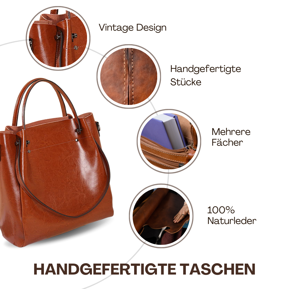 BERK | Elegante Zwei-Wege-Tasche aus echtem Leder