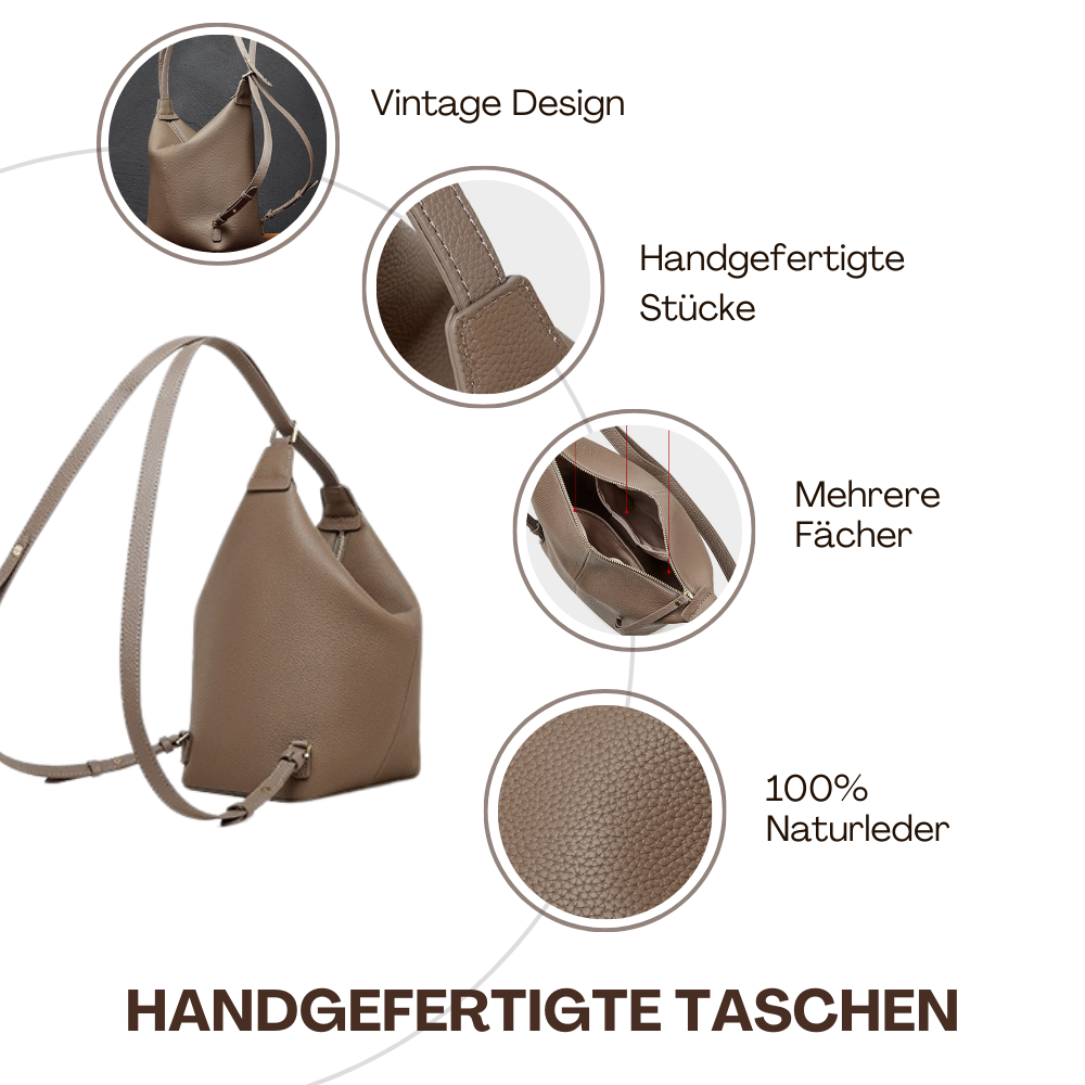 BERK | Convertible Leder Umhängetasche Rucksack