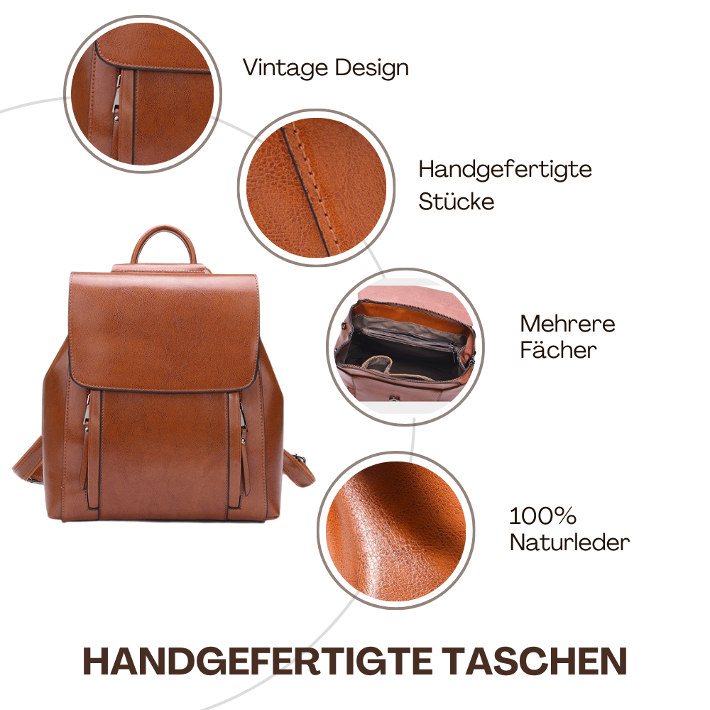 BERK | Weiches Leder Travel Essential Rucksack
