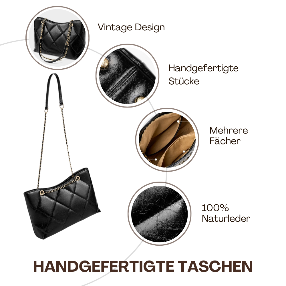 BERK | Diamantgesteppte Tote Bag mit Kettenriemen