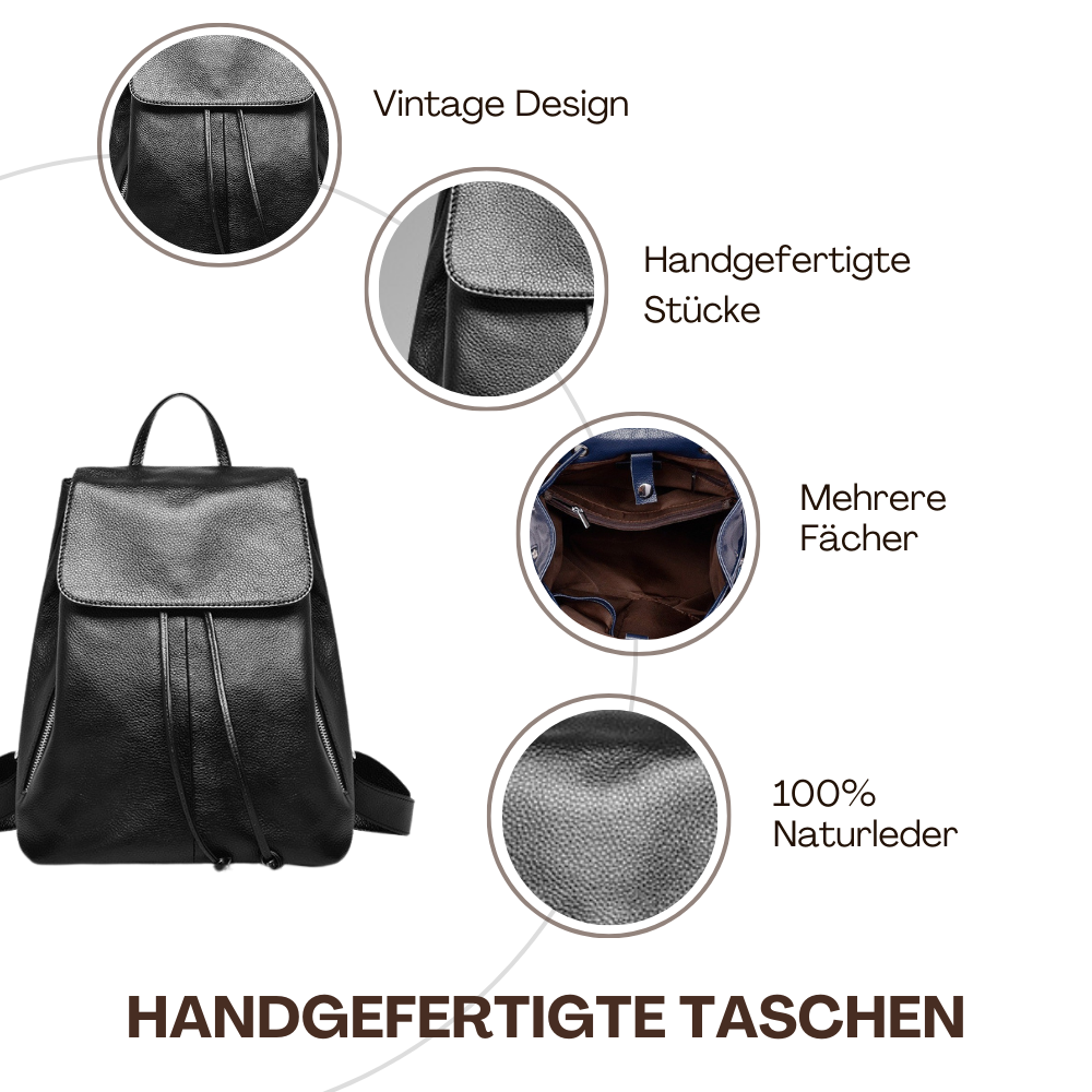 BERK | Einfacher weicher Lederrucksack