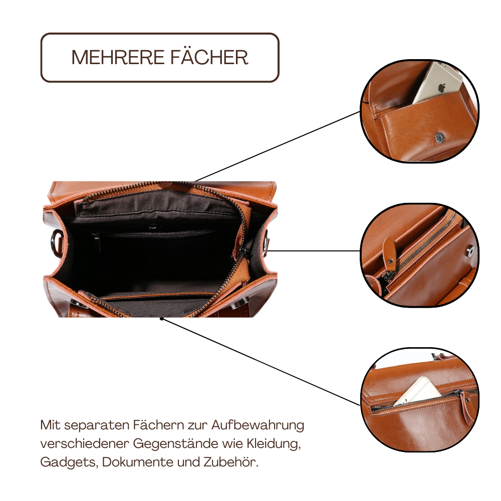 BERK | Hochwertiger Vintage Lederrucksack