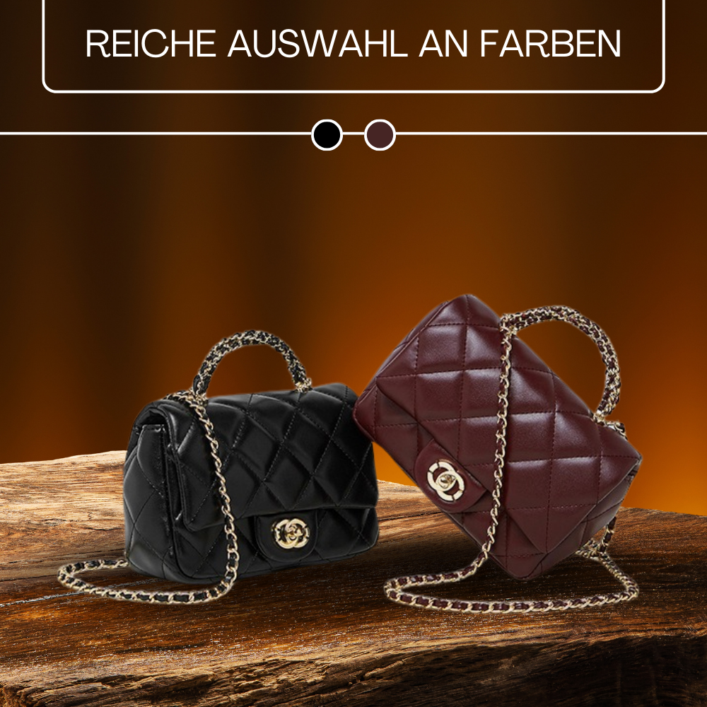 BERK | Gesteppte Klappen-Kettentaschen Mini-Crossbody-Tasche
