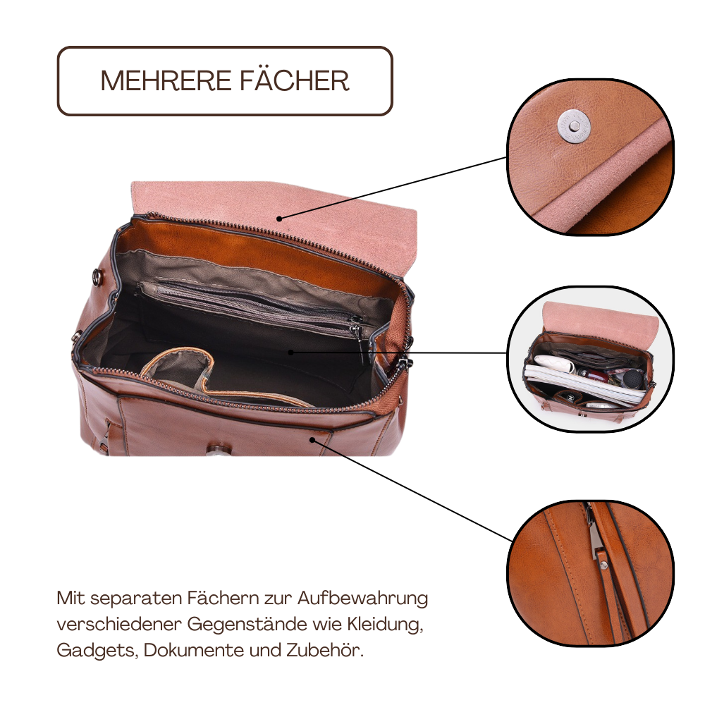 BERK | Weiches Leder Travel Essential Rucksack