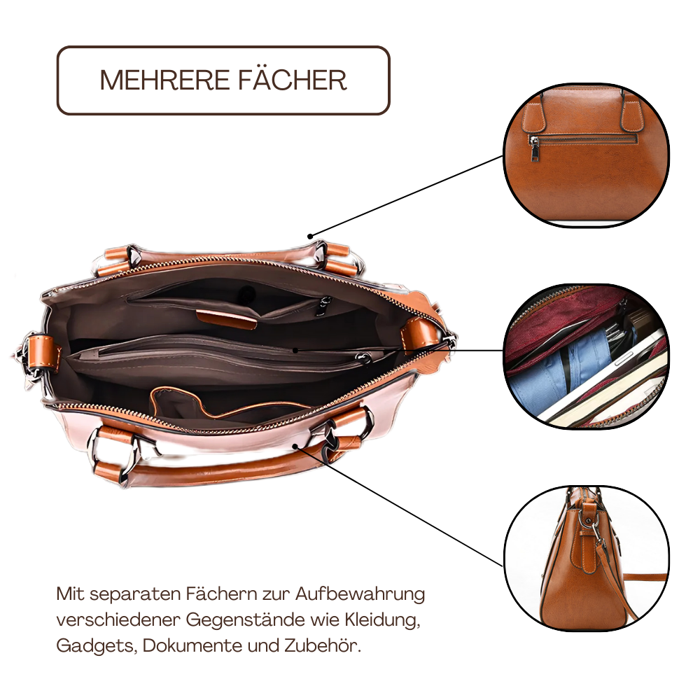 BERK | Zwei-Wege-Tasche aus echtem Leder