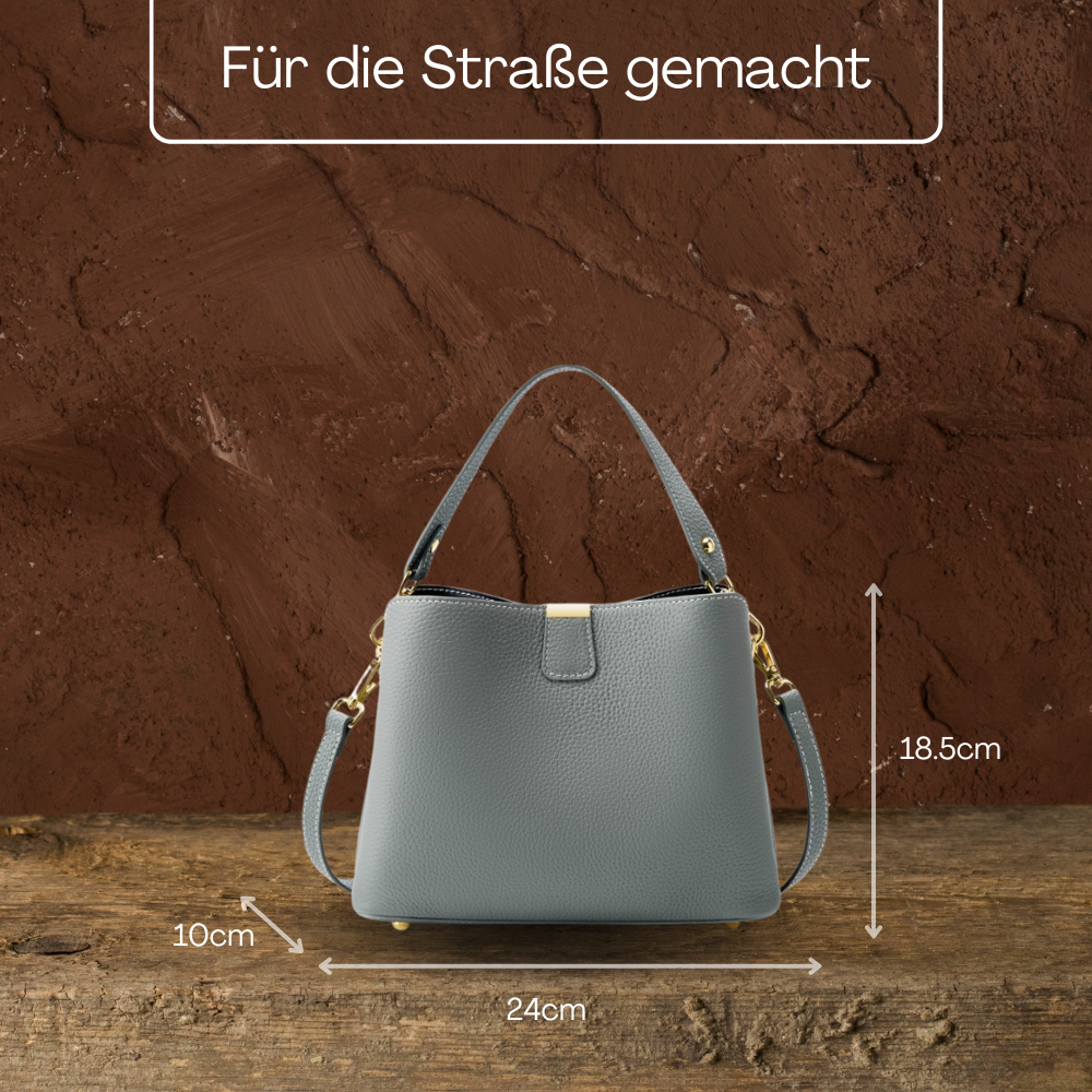 BERK | Lederhandtasche mit abnehmbarem Riemen