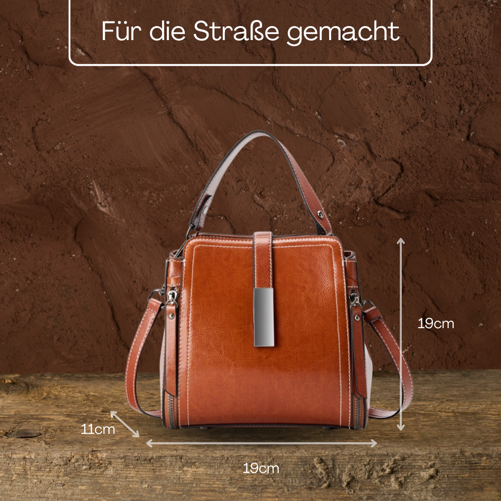 BERK | Retro Handgefertigte Leder-Zwei-Wege-Tasche