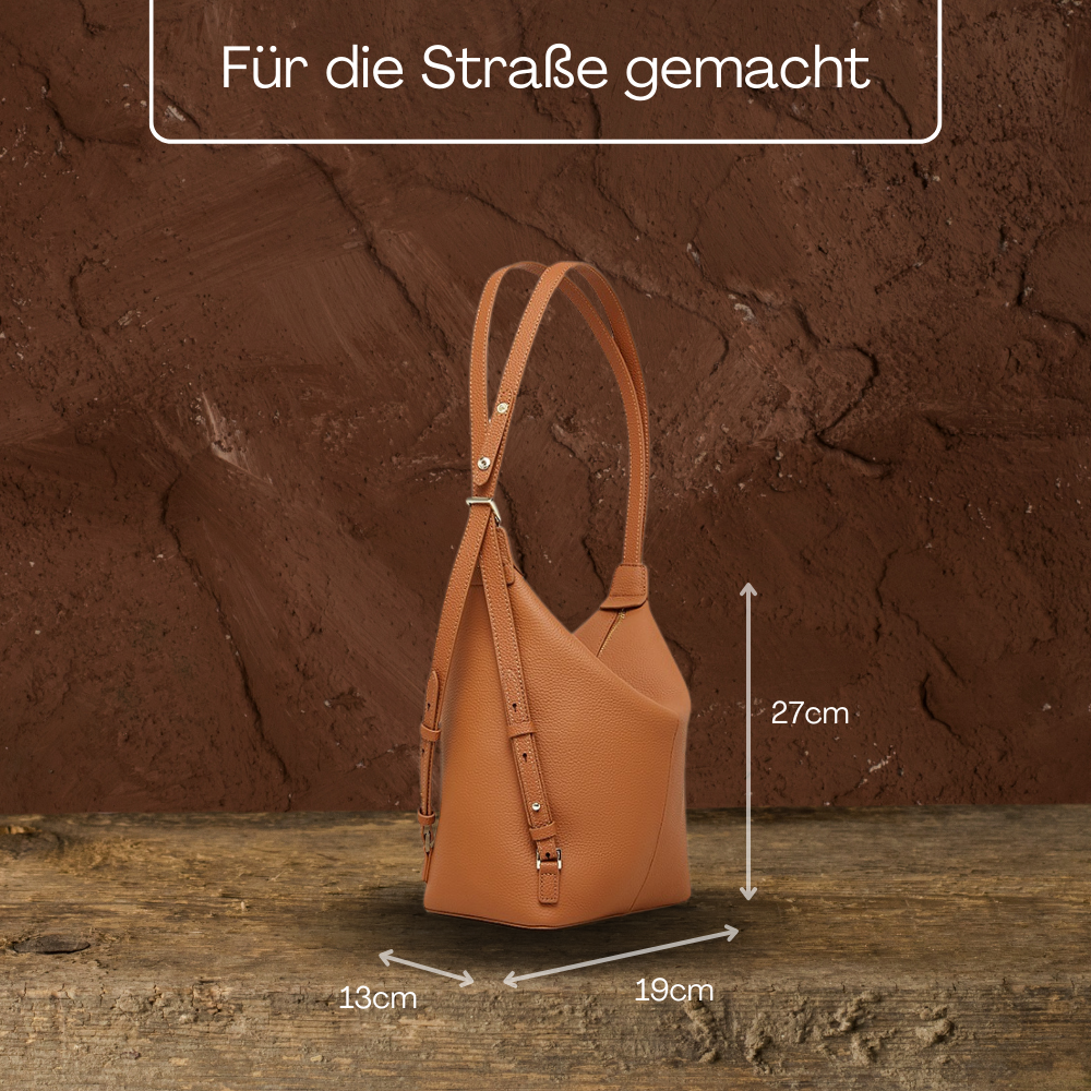 BERK | Convertible Leder Umhängetasche Rucksack
