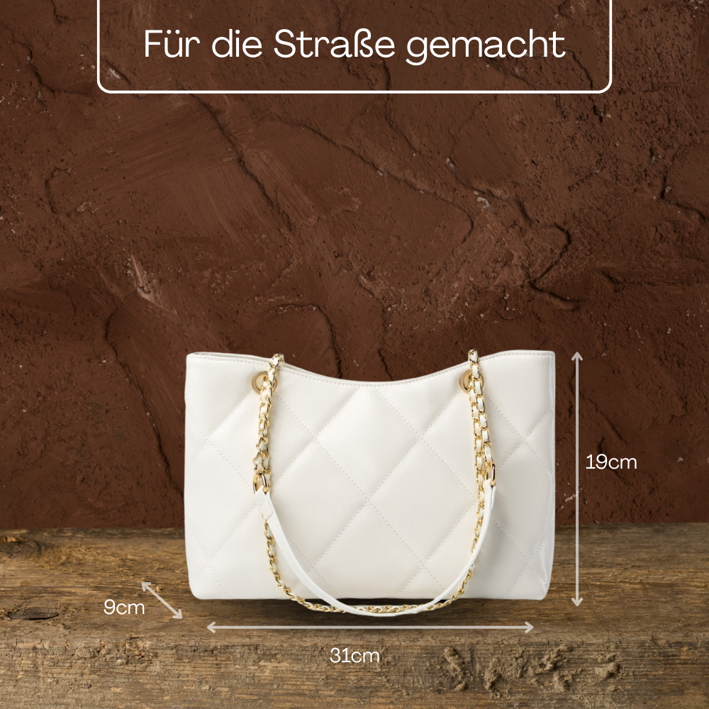 BERK | Diamantgesteppte Tote Bag mit Kettenriemen