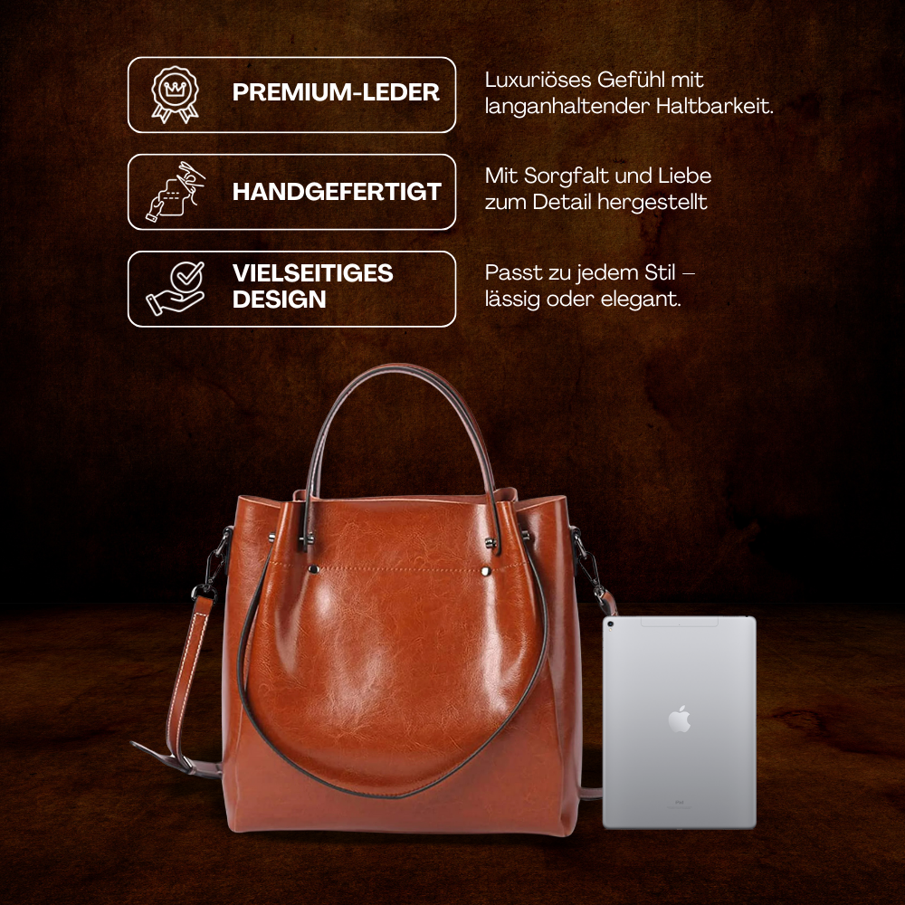 BERK | Elegante Zwei-Wege-Tasche aus echtem Leder