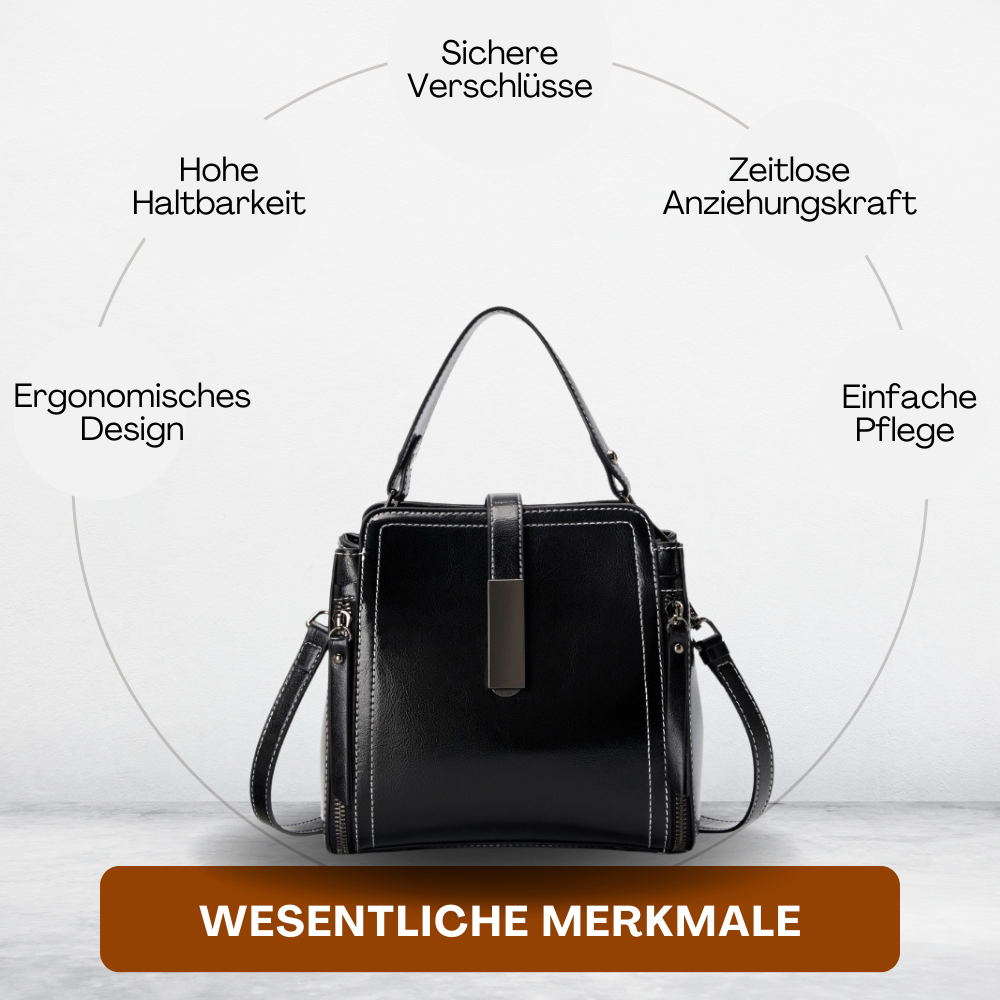 BERK | Retro Handgefertigte Leder-Zwei-Wege-Tasche