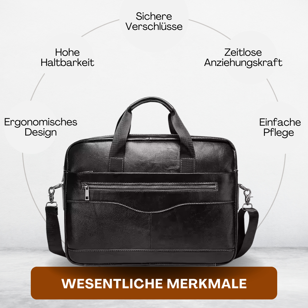 BERK | Premium-Laptop-Tasche aus Leder