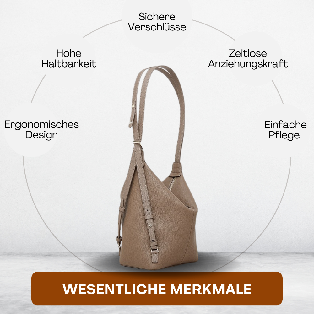 BERK | Convertible Leder Umhängetasche Rucksack