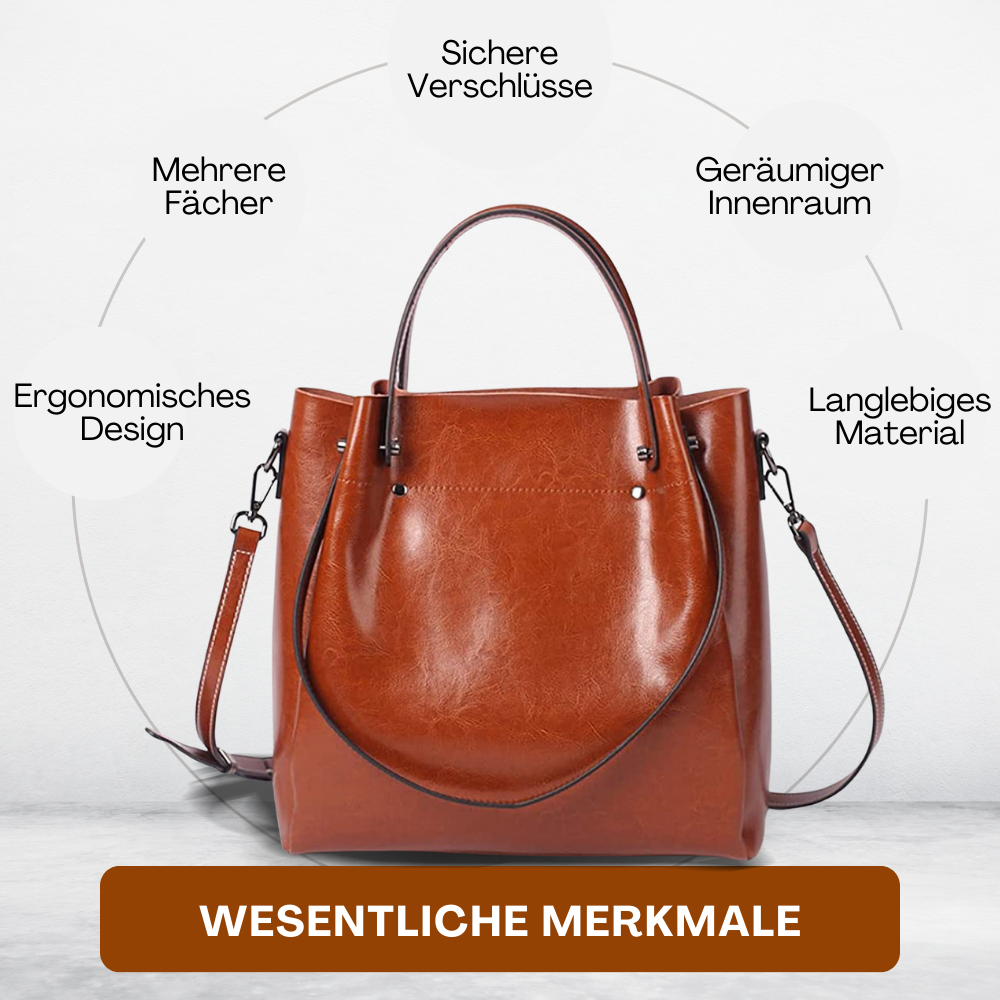 BERK | Elegante Zwei-Wege-Tasche aus echtem Leder