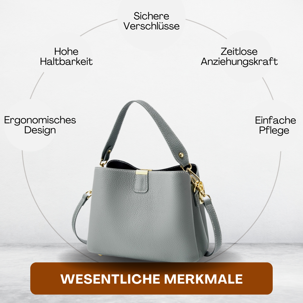 BERK | Lederhandtasche mit abnehmbarem Riemen