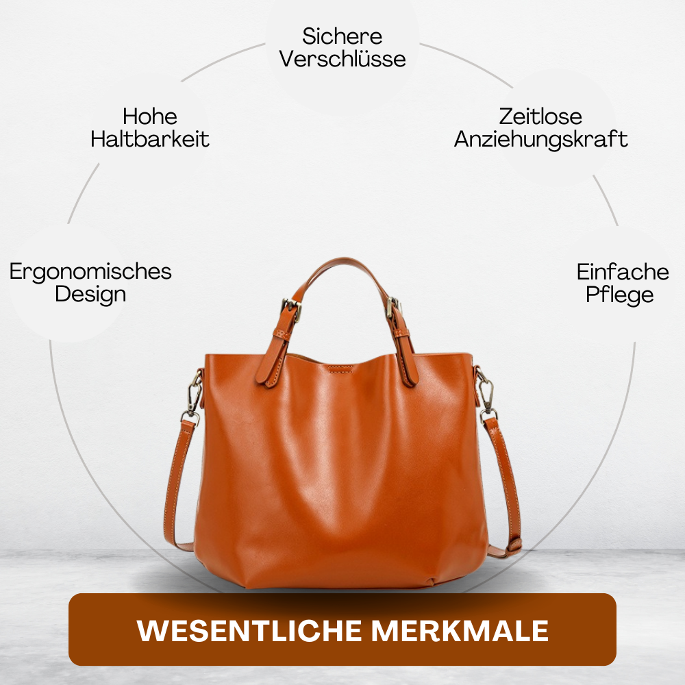 BERK | Vintage Ledertasche mit großer Kapazität