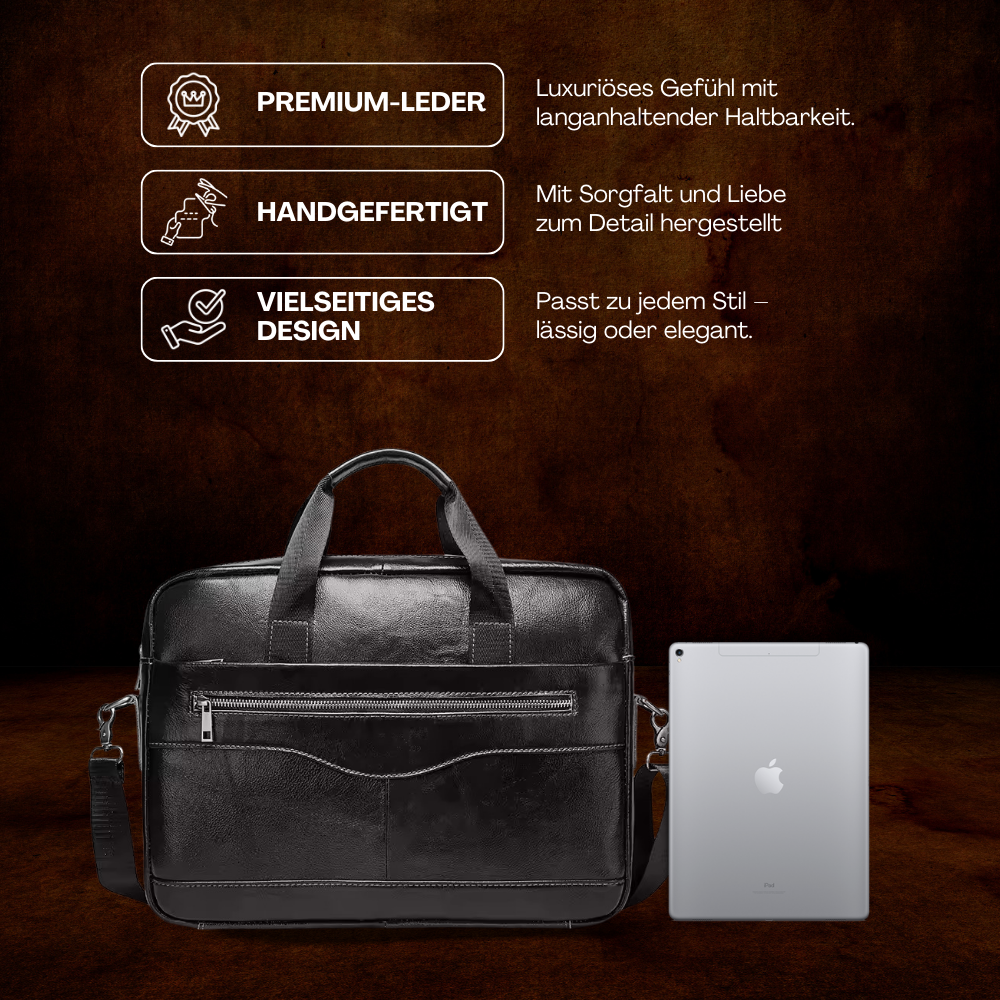 BERK | Premium-Laptop-Tasche aus Leder
