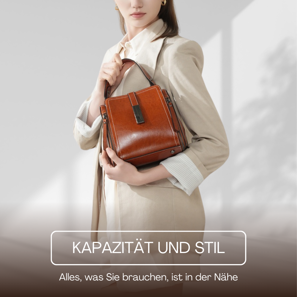 BERK | Retro Handgefertigte Leder-Zwei-Wege-Tasche