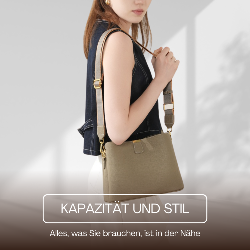 BERK | Lederhandtasche mit abnehmbarem Riemen