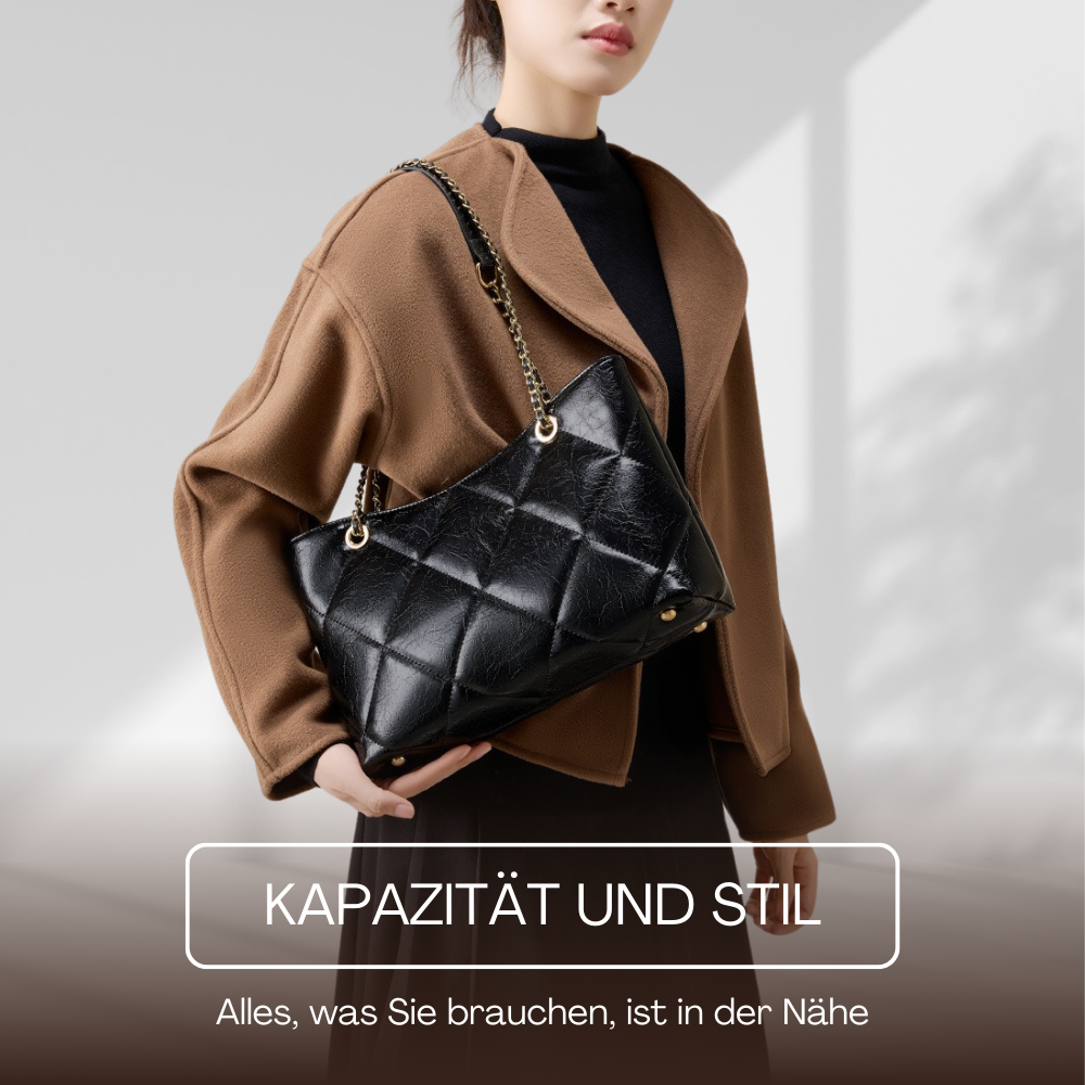 BERK | Diamantgesteppte Tote Bag mit Kettenriemen