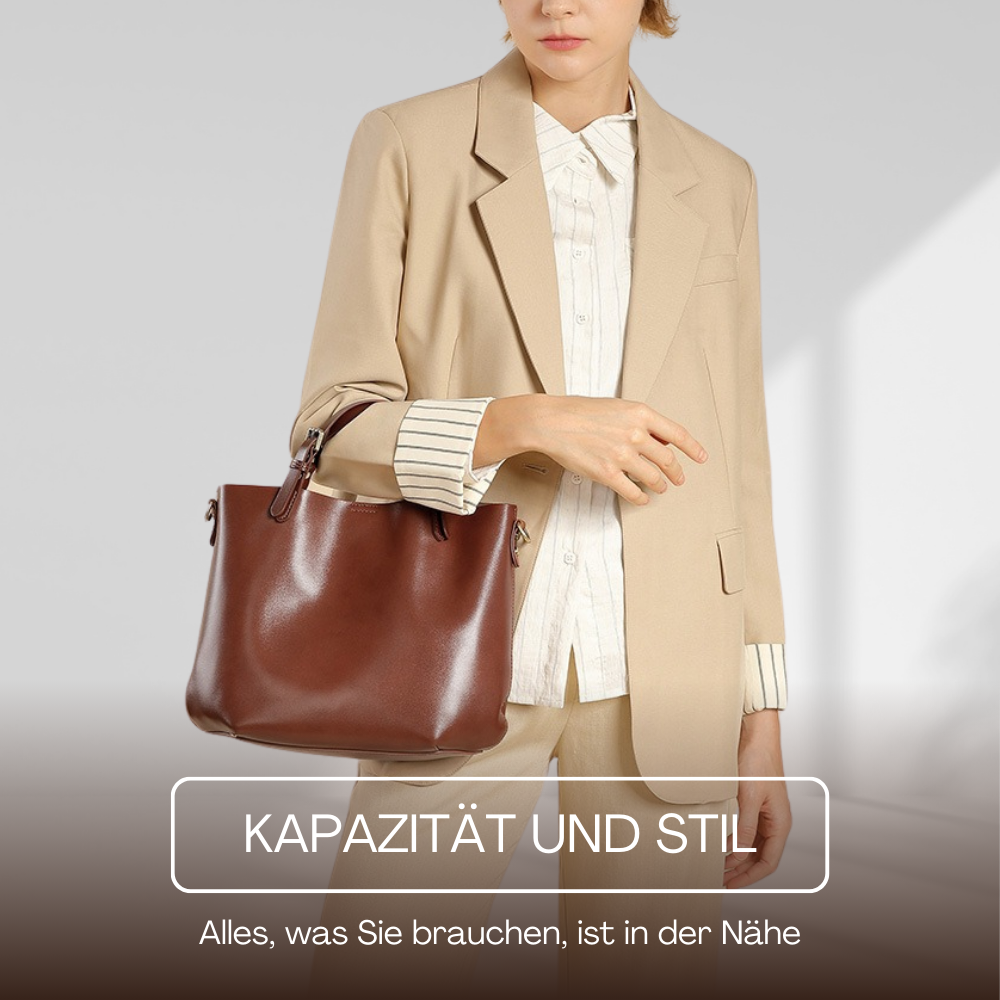 BERK | Vintage Ledertasche mit großer Kapazität