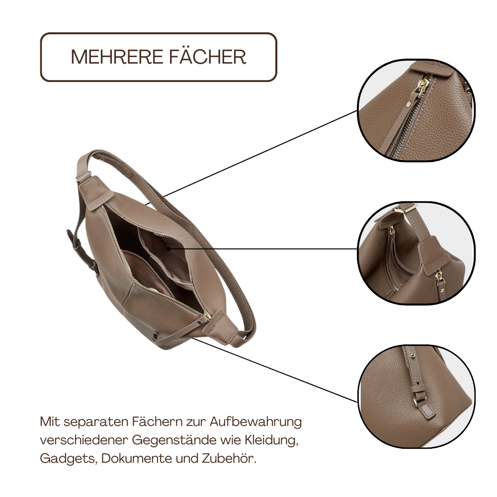 BERK | Convertible Leder Umhängetasche Rucksack