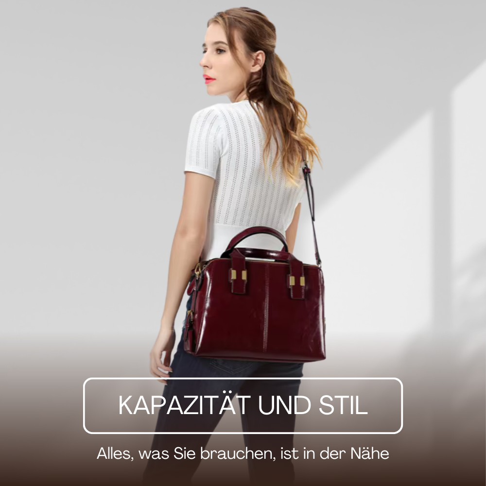 BERK | Klassische Zwei-Wege-Tasche aus echtem Leder