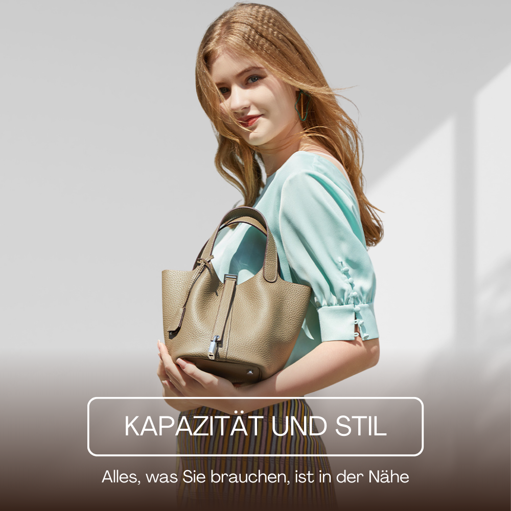 BERK | Duo-Tone Tasche aus echtem Leder