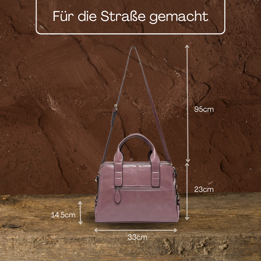 BERK | Klassische Zwei-Wege-Tasche aus echtem Leder