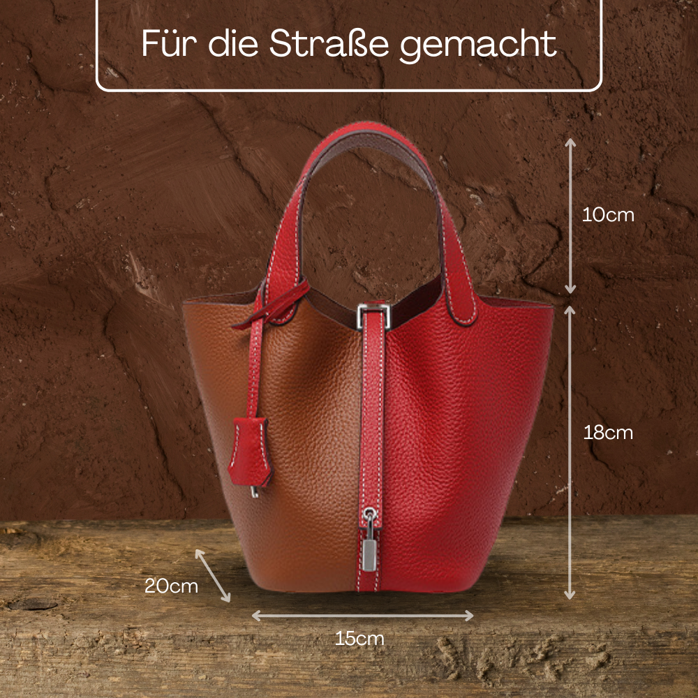 BERK | Duo-Tone Tasche aus echtem Leder