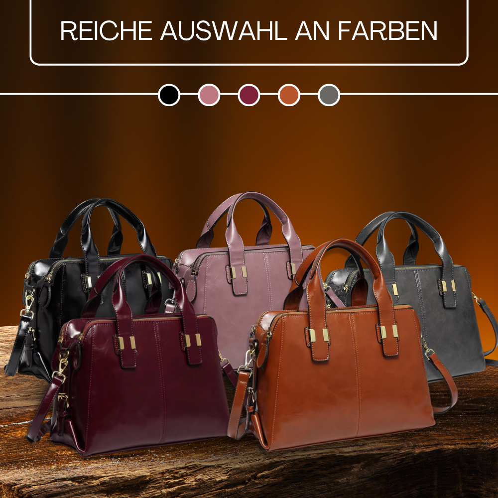 BERK | Klassische Zwei-Wege-Tasche aus echtem Leder