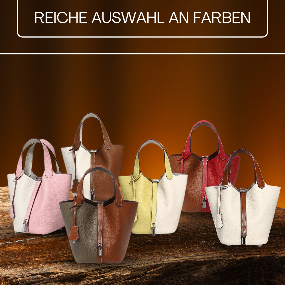 BERK | Duo-Tone Tasche aus echtem Leder