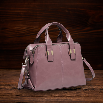BERK | Klassische Zwei-Wege-Tasche aus echtem Leder