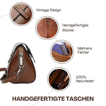 BERK | Umhängetasche aus echtem Leder im Vintage-Stil