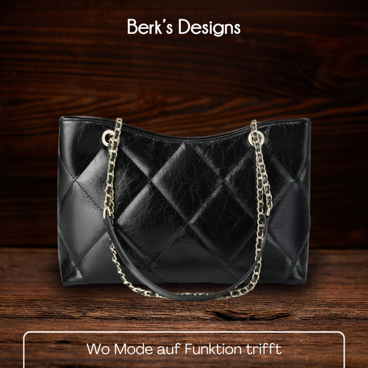 BERK | Diamantgesteppte Tote Bag mit Kettenriemen