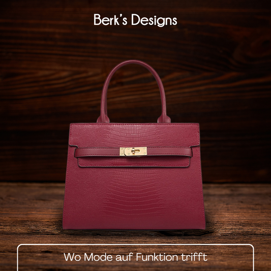 BERK | Trendige Elegante Handgefertigte Lederhandtasche