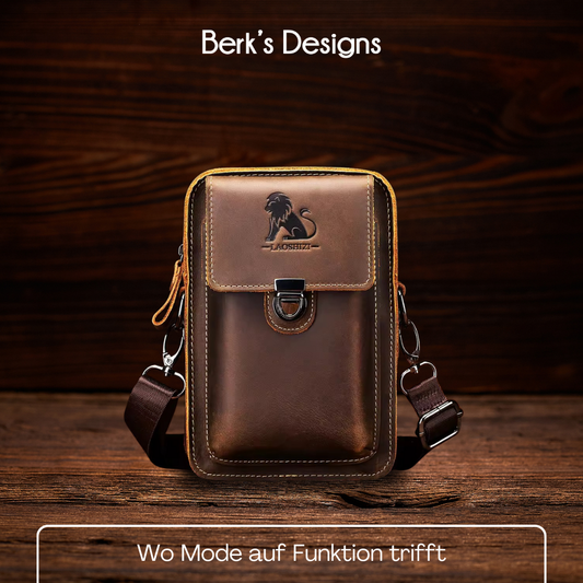 BERK | Mini-Messenger-Lederumhängetasche
