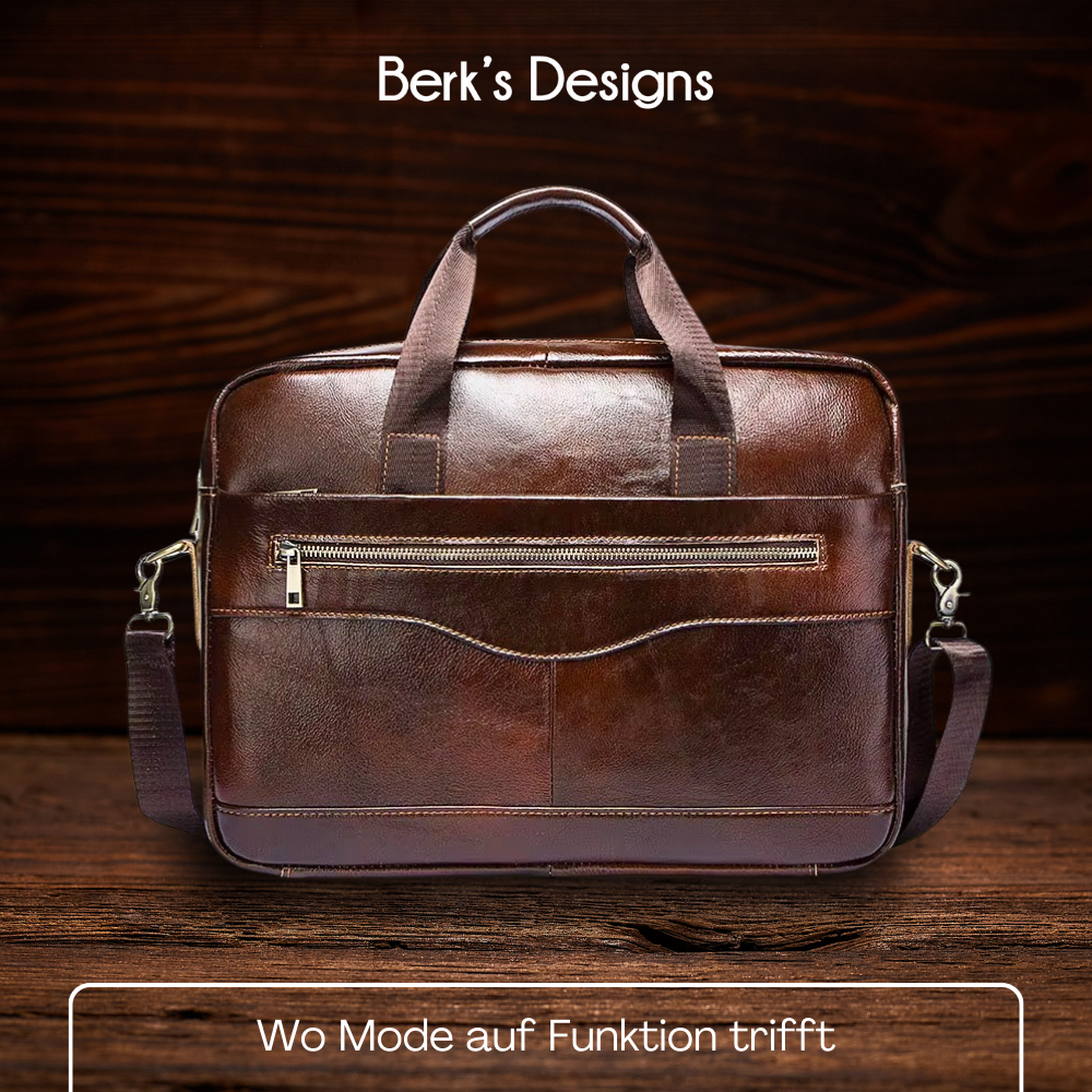 BERK | Premium-Laptop-Tasche aus Leder