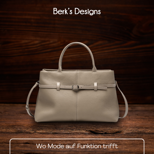 BERK | Top Griff Soft Grain Leder Tasche