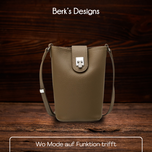 BERK | Vertikale Crossbody-Tasche aus Leder