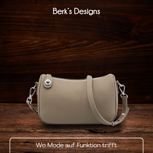 BERK | Einfache alltägliche Crossbody-Ledertasche