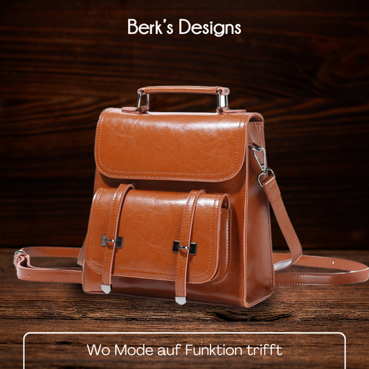 BERK | Hochwertiger Vintage Lederrucksack