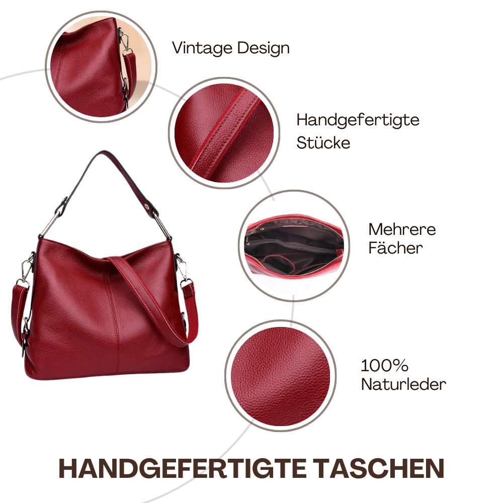 BERK | Echtes Leder Mode Umhängetasche