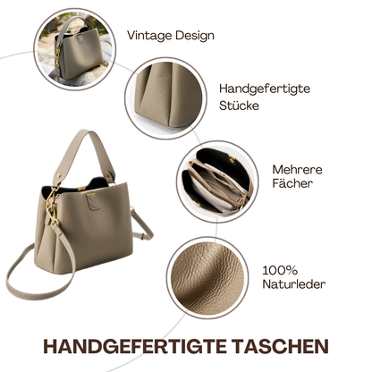 BERK | Lederhandtasche mit abnehmbarem Riemen